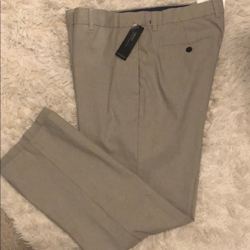 Banana Republic Gray Striped Slacks